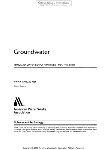 GROUNDWATER