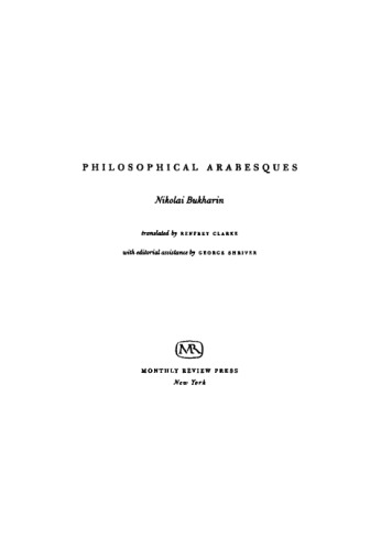 Philosophical Arabesques