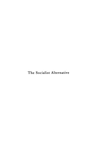 The Socialist Alternative: Real Human Development