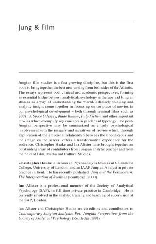 Jung & Film. Post-Jungian Takes on the Moving Image