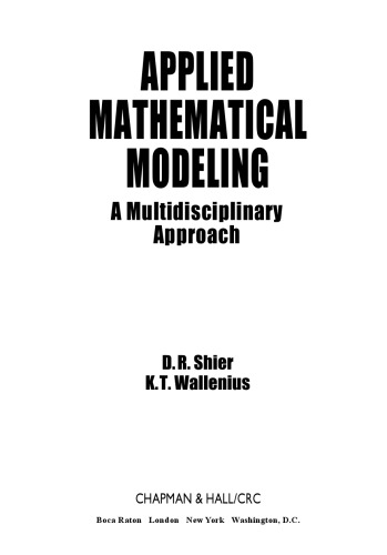 Applied Mathematical Modeling: A Multidisciplinary Approach