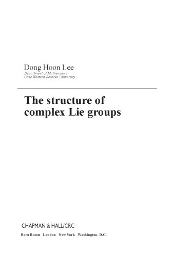 The structure of complex Lie groups