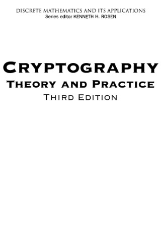 Cryptography: Theory and practice