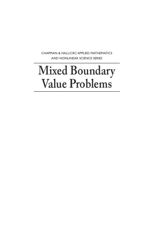 Mixed boundary value problems