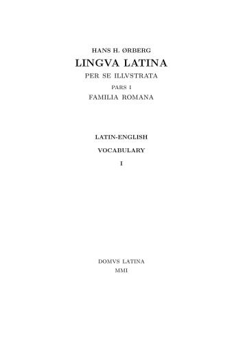 Lingua Latina per se illustrata