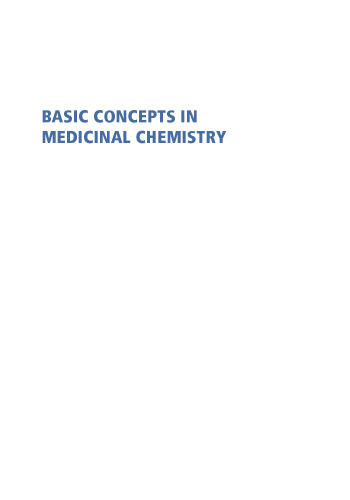 Basic Concepts in Medicinal Chemistry