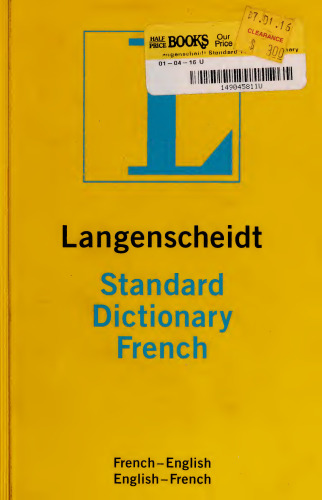 Langenscheidt Standard Dictionary French: French-English/English-French