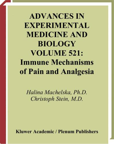 Immune Mechanisms of Pain Analgesia