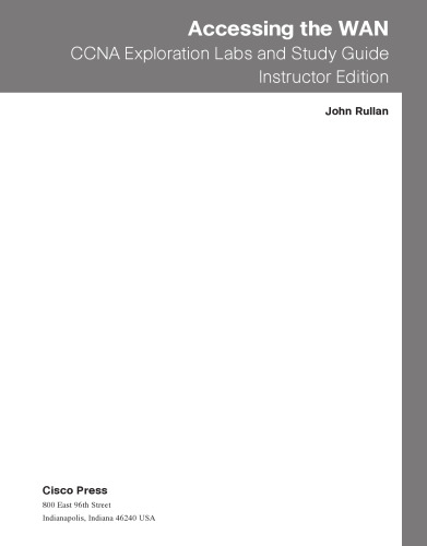Accessing the WAN, CCNA Exploration Labs and Study Guide