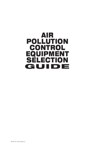 Air pollution control equipment selection guide