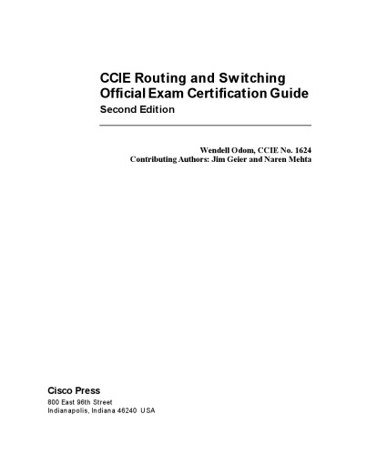 CCIE routing and switching official exam certification guide