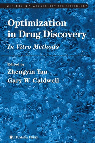 Optimization in drug discovery: in vitro methods