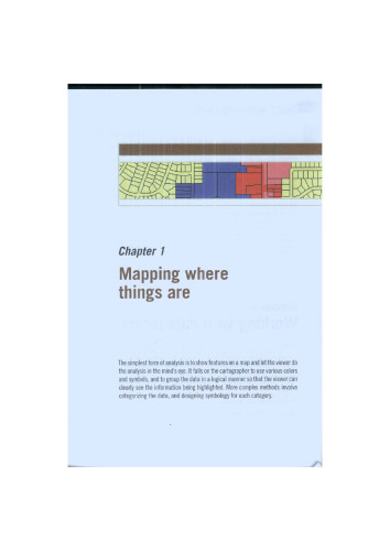 GIS tutorial II: spatial analysis workbook, Issue 1