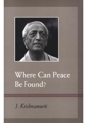 Where Can Peace Be Found?