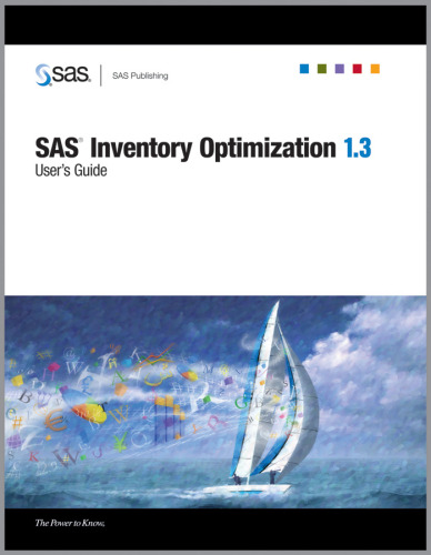 SAS Inventory Optimization 1.3: User's Guide