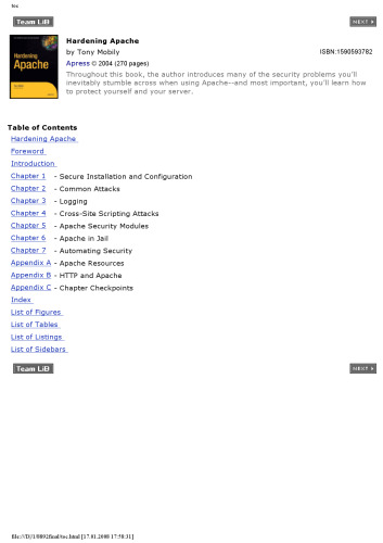 Hardening Apache