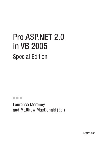 Pro ASP.NET 2.0 in VB 2005, Special Edition