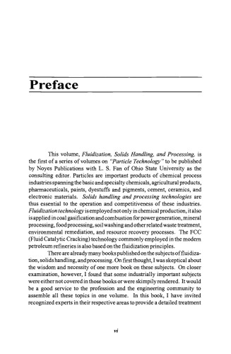 Fluidization, solids handling, and processing: industrial applications