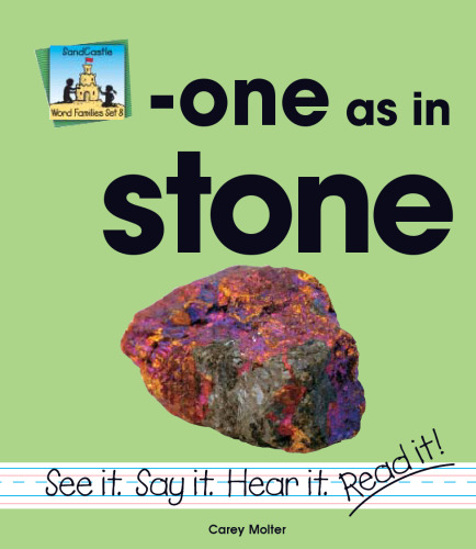 One As in Stone (Word Families Set 8)