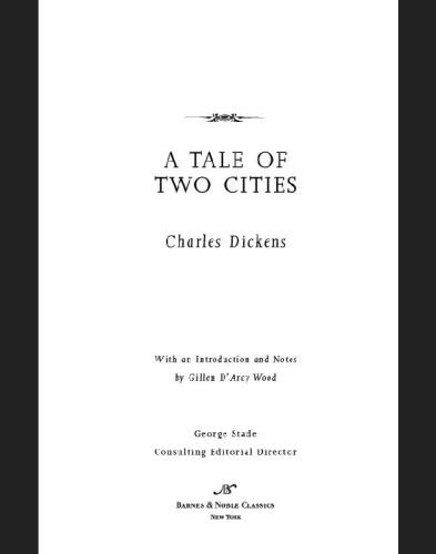 A Tale of Two Cities (Barnes & Noble Classics)