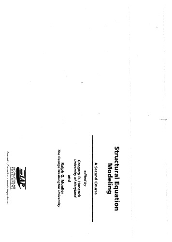 Structural Equation Modeling: A Second Course