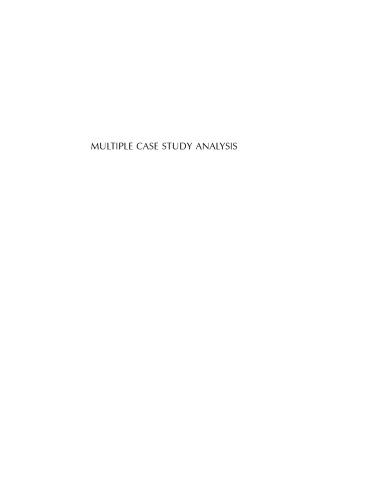Multiple Case Study Analysis