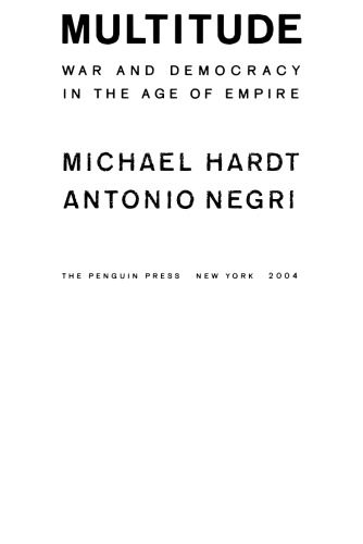 Multitude: war and democracy in the Age of Empire