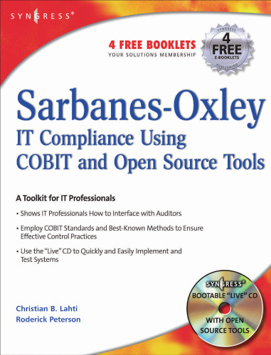 Sarbanes-Oxley Compliance Using COBIT and Open Source Tools
