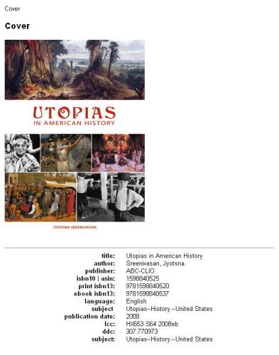 Utopias in American history