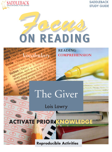 The Giver (Saddleback Focus on Reading Study Guides)