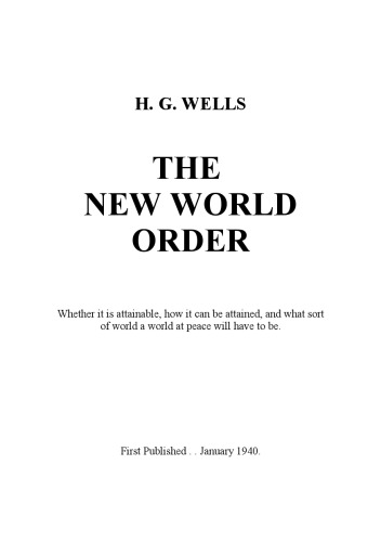 The New World Order