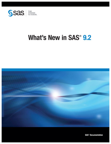 What's New in SAS 9.2