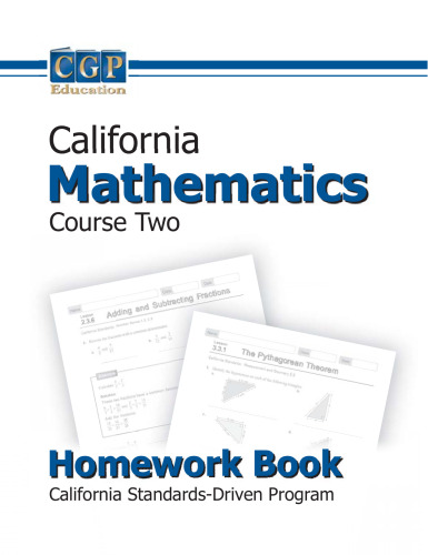 California Mathematics Course 2 Homework Book