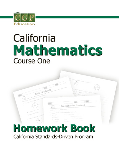 Homework Book Course 1 (California Mathematics)
