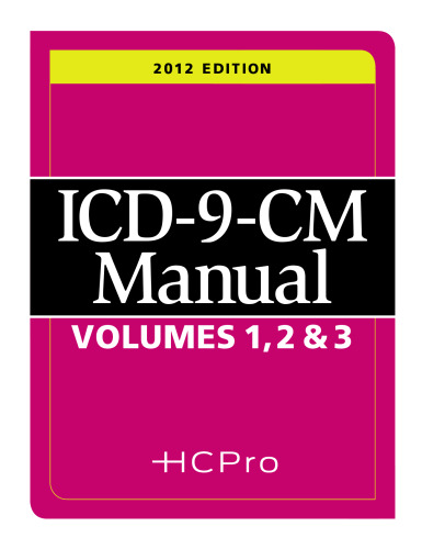 2012 ICD-9-CM Manual