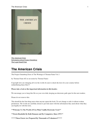 The American Crisis