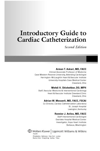 Introductory Guide to Cardiac Catheterization