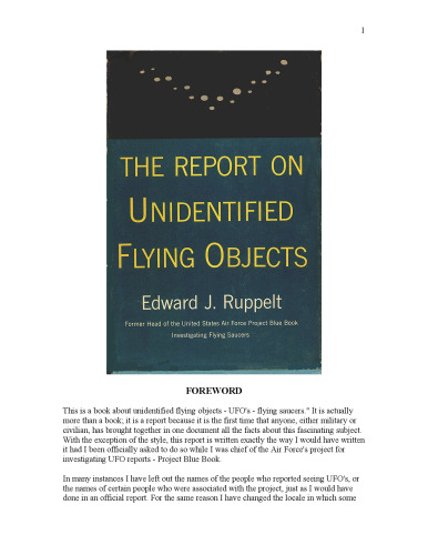 The Report on Unidentified Flying Objects