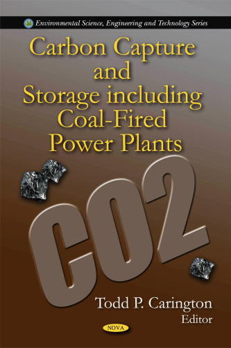 Carbon Capture and Storage Including Coal-Fired Power Plants