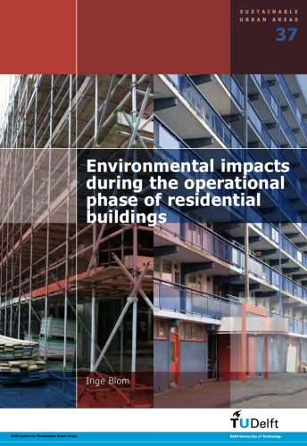 Environmental Impacts During the Operational Phase of Residential Buildings: Volume 37 Sustainable Urban Areas