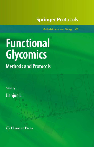 Functional Glycomics: Methods and Protocols