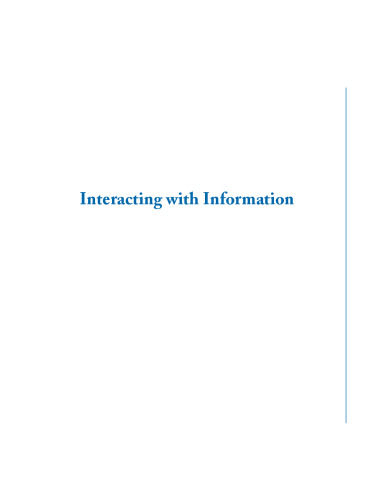 Interacting with Information ()