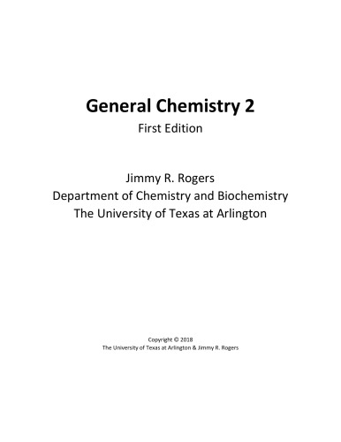 General Chemistry 2