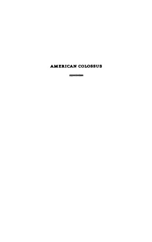 American Colossus: The Triumph of Capitalism, 1865-1900