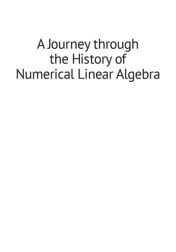 A Journey through the History of Numerical Linear Algebra