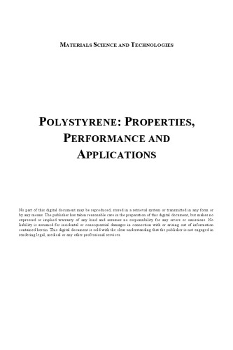 Polystyrene: Properties, Performance, and Applications