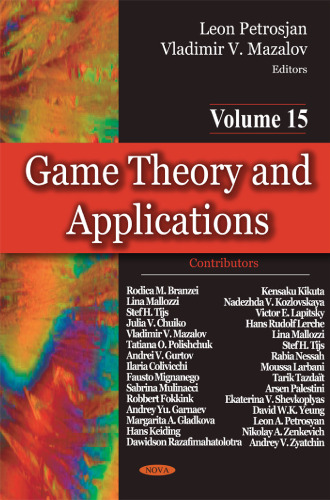 Game Theory and Applications, Volume 15