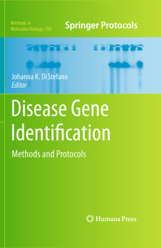 Disease Gene Identification: Methods and Protocols