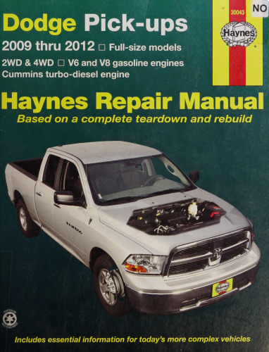 Haynes Dodge Pick-Ups 2009 thru 2012 Automotive Repair Manual
