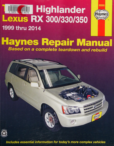 Haynes Toyota Highlander & Lexus RX 300/330/350 Automotive Repair Manual